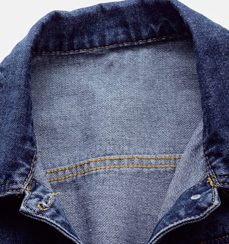 Ladyful Women's Casual Jean Jacket Distressed Ripped Denim Jacket Coat with Pockets - Image 3