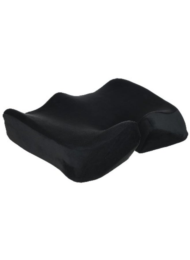 Max Comfort Advanced Medical Memory Foam Fistula Seat for Pain Relief from Prolonged Sitting, Ergonomic U-Shaped Support, Stylish Black - Image 2