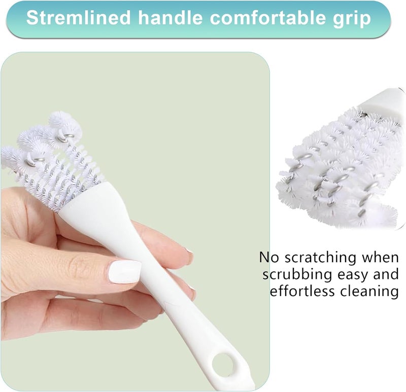 Wbgraceful أداة تنظيف قفص الطيور مزودة بمقبض طويل ومجرفة - Image 3
