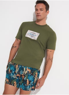 جون Patterned Swim Shorts 