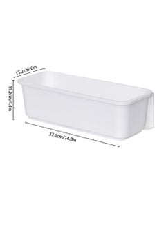 SYOSI 2 Pcs Under Sink Storage Kitchen Organiser, Pull-Out Organization with Track for Pantry, Slide Out Storage Baskets, Plastic Under The Sink Organiser, Multi-Purpose Cupboard Organiser  - Image 2