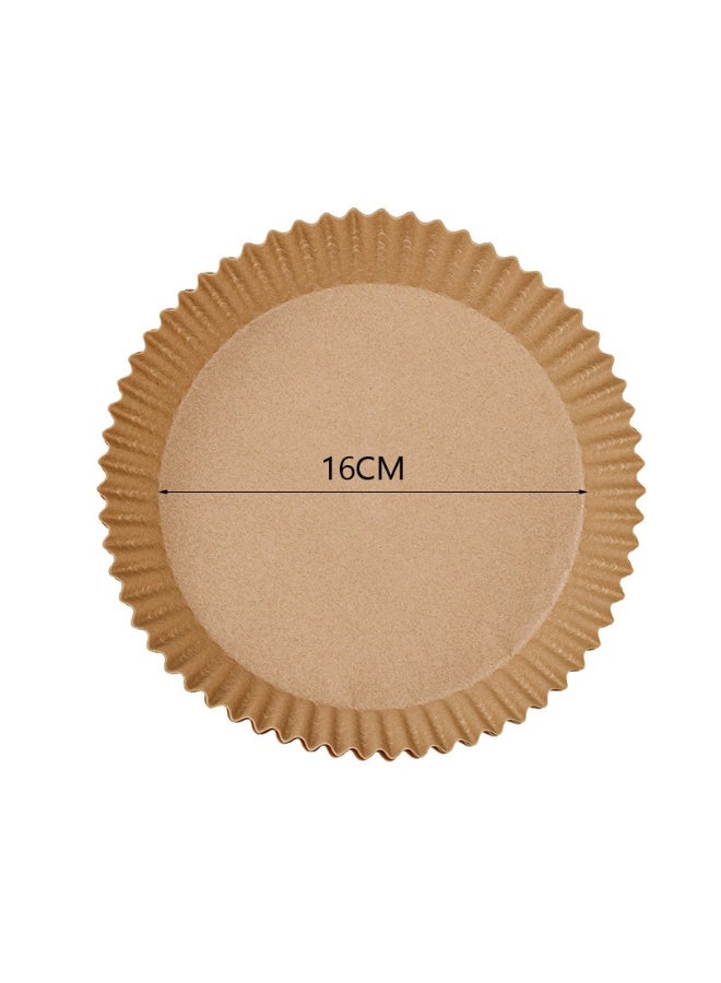 100 Pcs Air Fryer Disposable Paper Liner Non-Stick Cooking Paper for Air Fryer Food Grade Parchment for Baking Roasting Microwave 16cm - Image 5