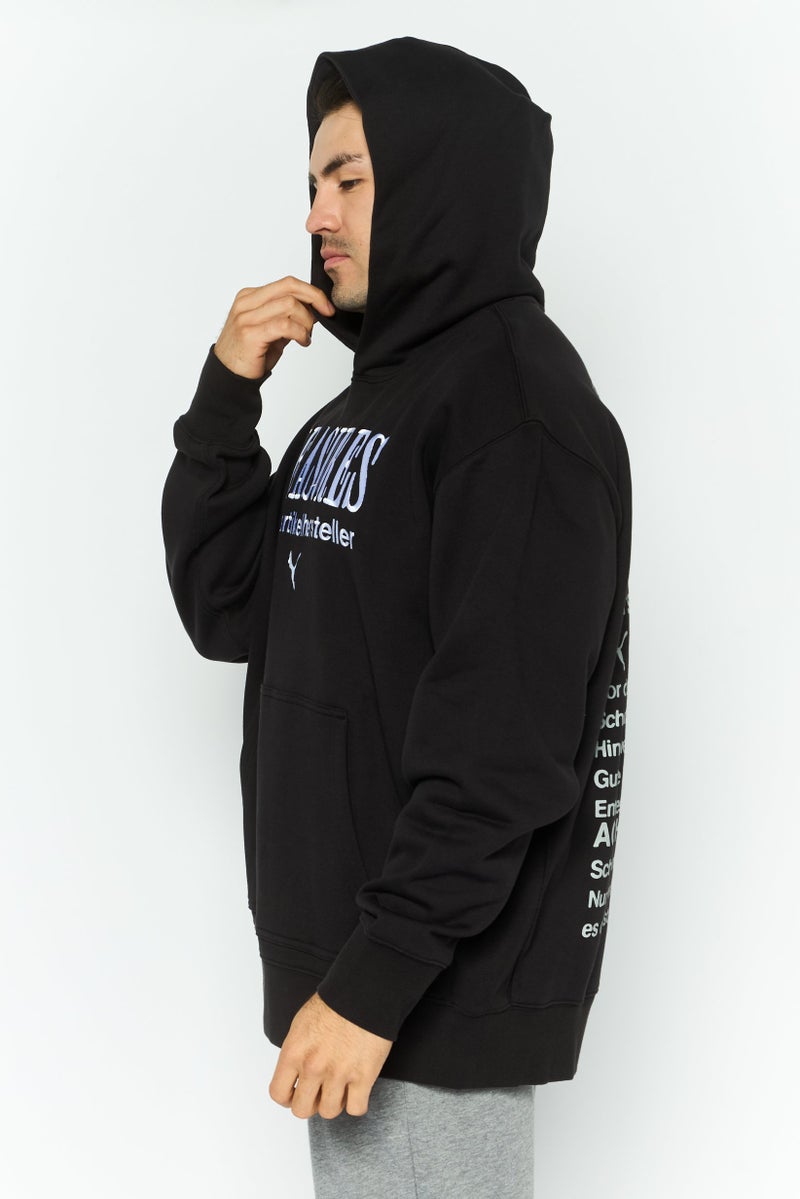 PUMA Men Sportswear Fit Long Sleeve Outdoor Hoodies, Black  - Image 3