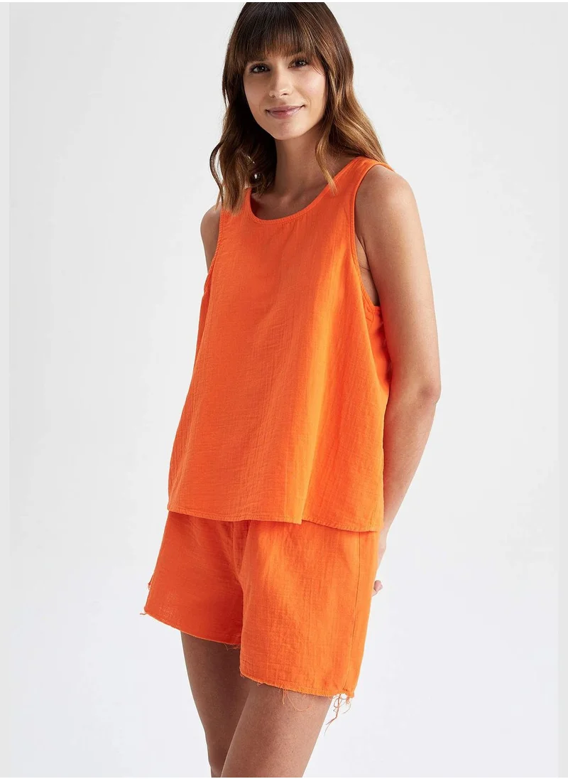 DeFacto Regular Fit Sleeveless Pyjama Top