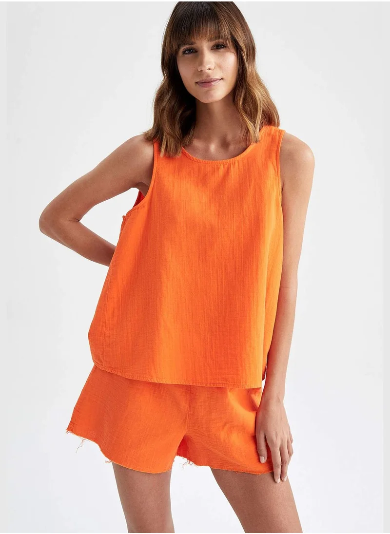 DeFacto Regular Fit Sleeveless Pyjama Top
