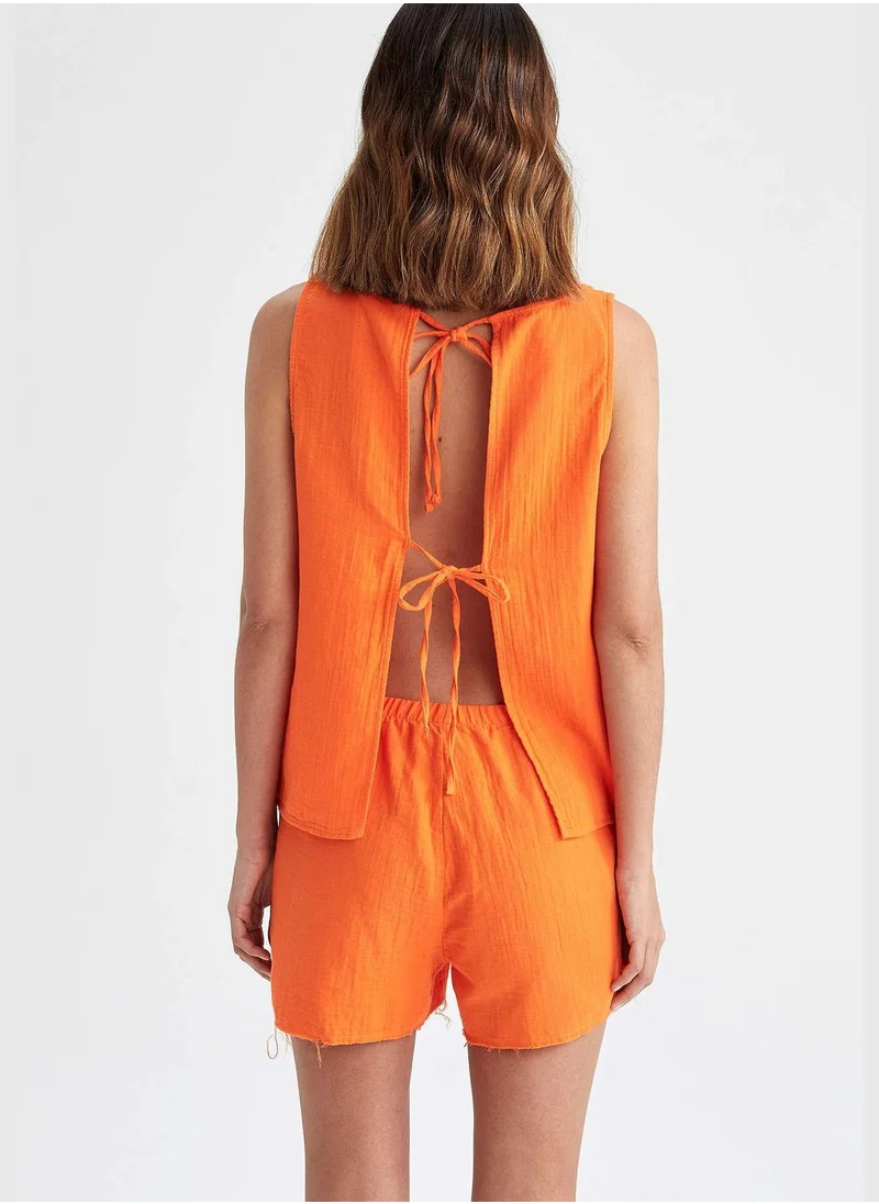 DeFacto Regular Fit Sleeveless Pyjama Top