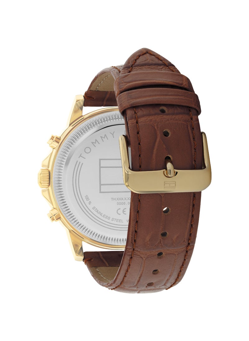 TOMMY HILFIGER ساعة رجالية دائرية أنالوج بعلبة فضية - 1710631  - Image 3