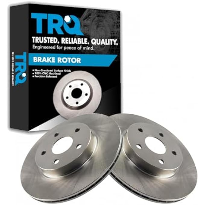 ريحني مجموعة TRQ Disc Brake Rotor الأمامية متوافقة مع 9600 تويوتا راف 4 راف4 الجديدة - Image 2