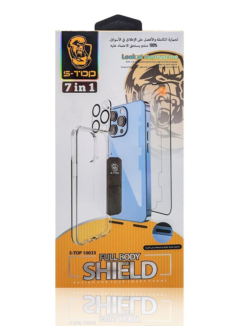 اس-توب بكج حماية متكاملة 7 في 1 لهاتف آيفون 13برو ماكس من شركة اس-توب - Image 1