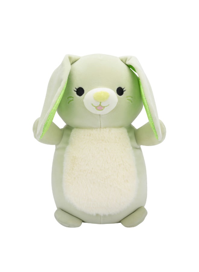 Squishmallows 10 inch Hara the Green Bunny Hugmee , Officially Licensed Kellytoy Plush Toy, Colorful Soft Toy, Gift for Kids, Girls & Boys Washable Squishy Stuff Toy Multicolor All Age  - Image 1