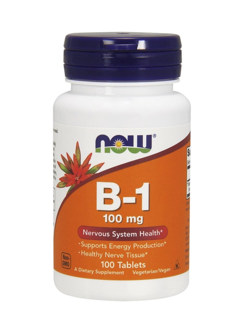 now B-1 100 mg 100 Tablets 100 Serving - Image 1