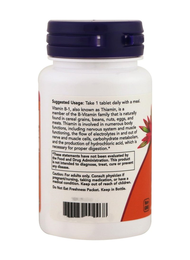 now B-1 100 mg 100 Tablets 100 Serving - Image 3