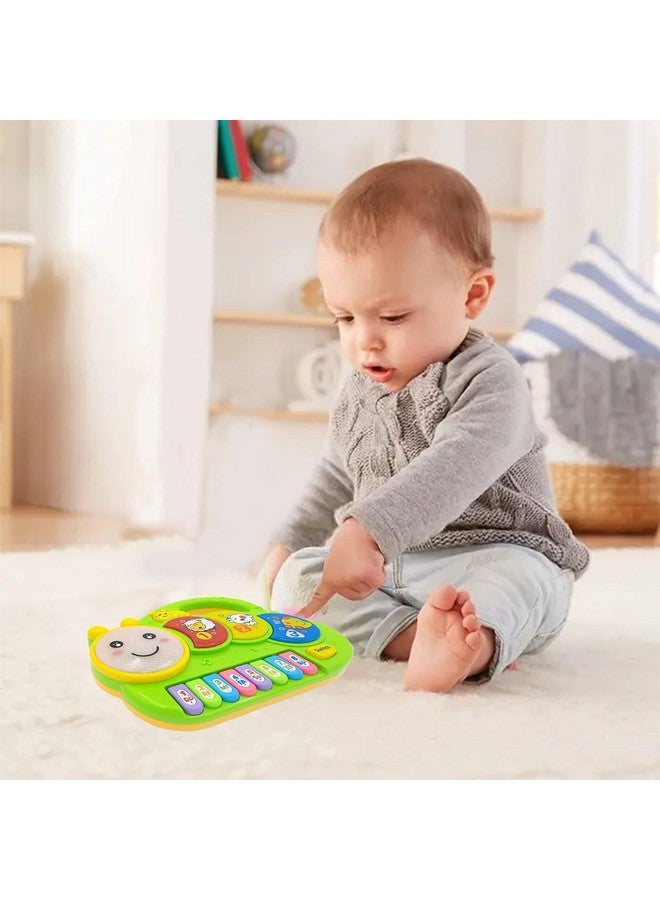 vGRASSP VGRASSP Happy Caterpillar Piano Musical Toys for Babies and Kids Green Small Piano for Kids Musical Piano Best Toy(Green)  - Image 2