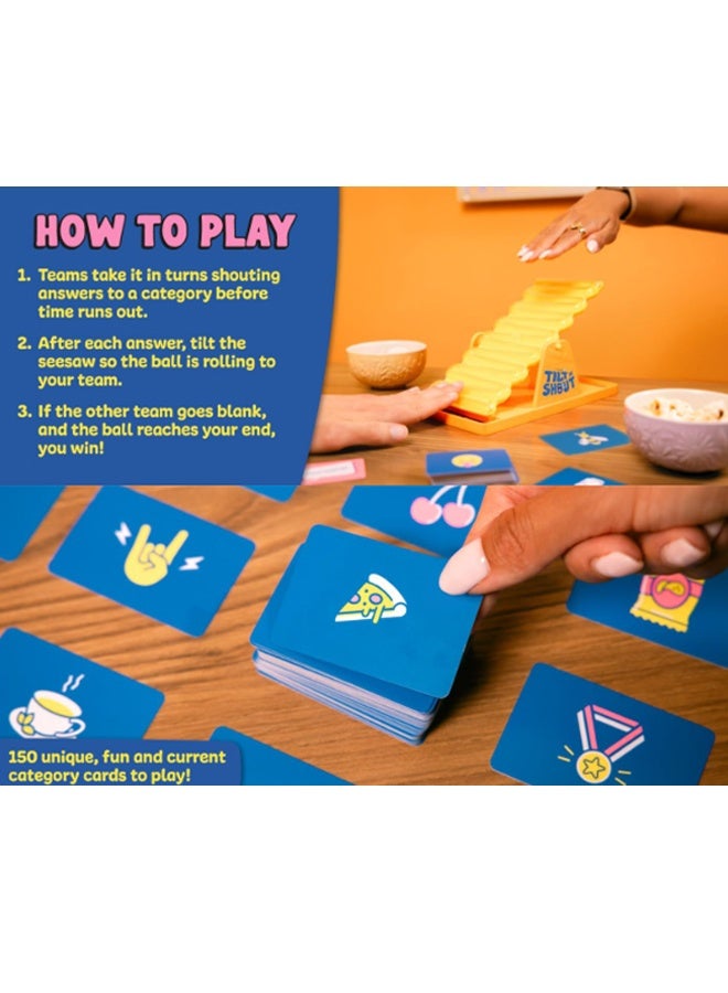 HALAMODO Big Potato Tilt ’n’ Shout – Fast-Paced Family Board Game for Adults & Kids - Shout Out Trivia Party Game with Categories & Bonus Content Board Games - Image 5