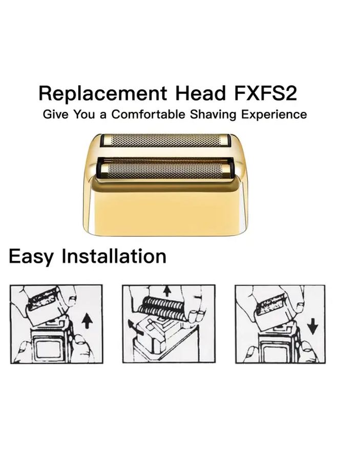 BaBylissPRO Barberology Replacement Foil And Cutter Golden 1pc For FXFS2 Shaver - Image 3