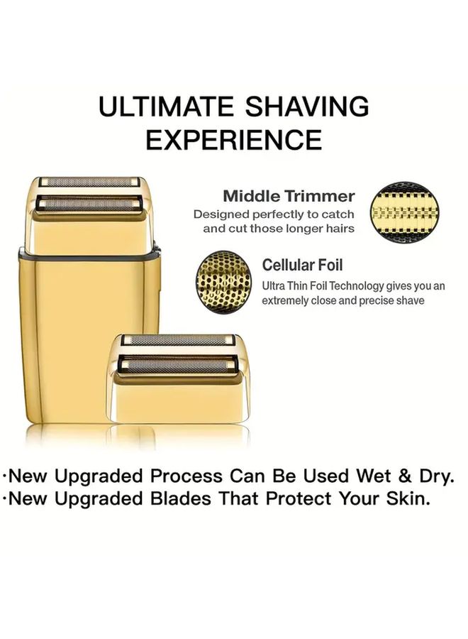 BaBylissPRO Barberology Replacement Foil And Cutter Golden 1pc For FXFS2 Shaver - Image 2