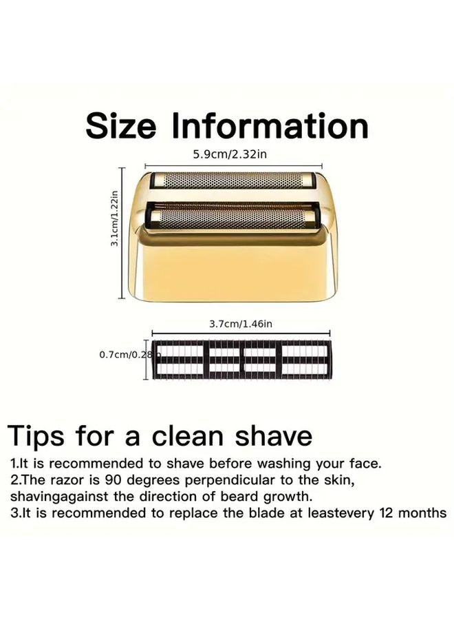 BaBylissPRO Barberology Replacement Foil And Cutter Golden 1pc For FXFS2 Shaver - Image 4