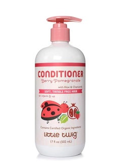 Little Twig Little Twig Detangling Conditioner, Natural Conditioner with Plant Derived Formula, Hair Conditioner with Essential Oils and Extracts, Suitable for Whole Family, Berry Pomegranate, 17 fl oz.  - Image 1