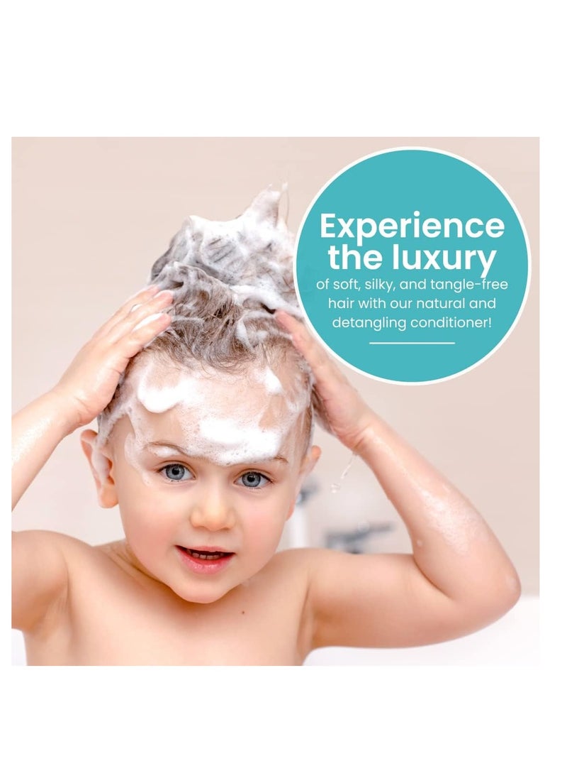 Little Twig Little Twig Detangling Conditioner, Natural Conditioner with Plant Derived Formula, Hair Conditioner with Essential Oils and Extracts, Suitable for Whole Family, Berry Pomegranate, 17 fl oz.  - Image 5