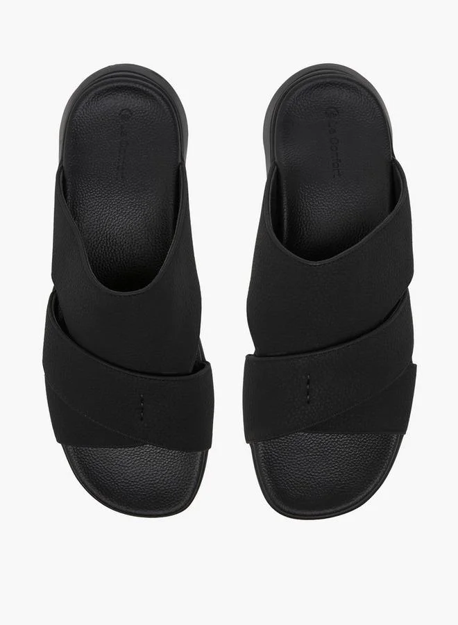 Men Cross Strap Comfort Sandals