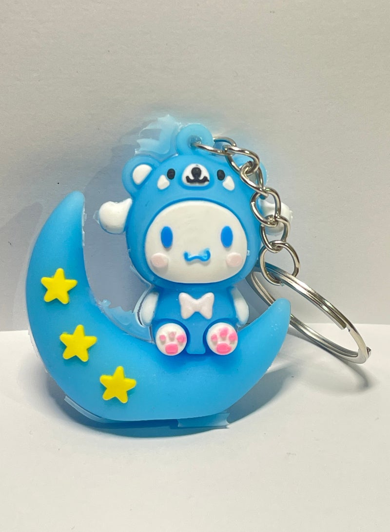 ميدالية مفاتيح كرتونية مميزة اكسسوار مميز سلسلة مفاتيح بتصميم شحصية سانريو كيرومي وميلودي يتناسب مع مفاتيح السيارة والمحفظة والحقيبة هدية رائعة وجميلة - Image 1