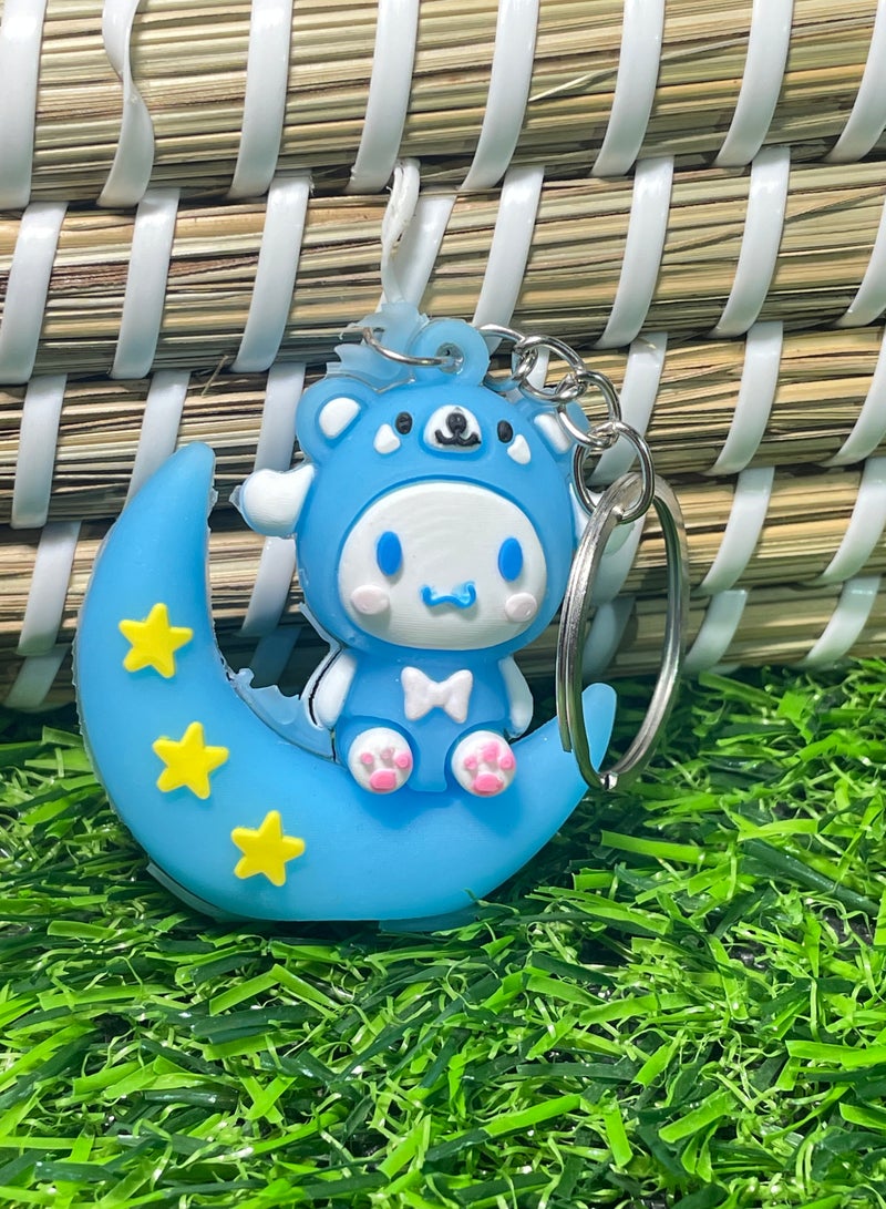 ميدالية مفاتيح كرتونية مميزة اكسسوار مميز سلسلة مفاتيح بتصميم شحصية سانريو كيرومي وميلودي يتناسب مع مفاتيح السيارة والمحفظة والحقيبة هدية رائعة وجميلة - Image 2