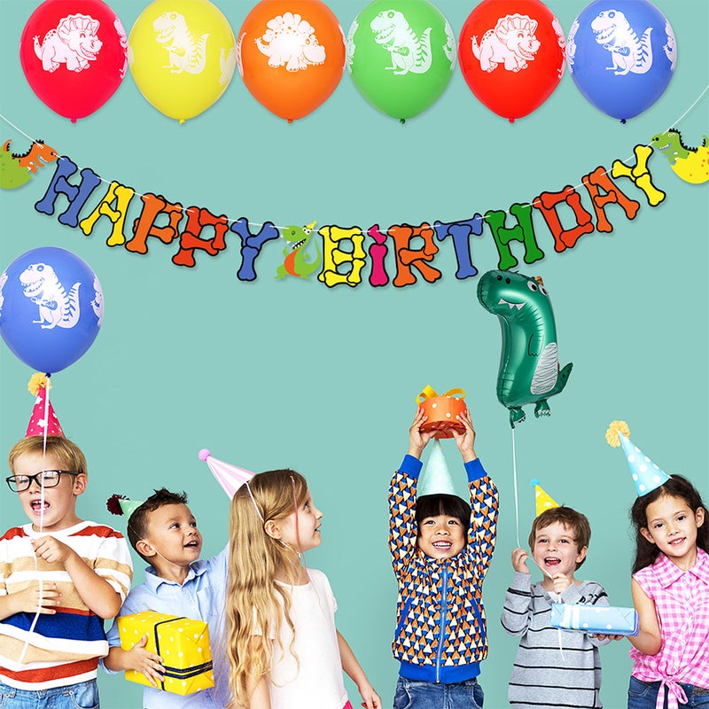 5pcs Dinosaur Balloon Aluminium Foil Balloon Child Birthday Party Decoration - Image 5