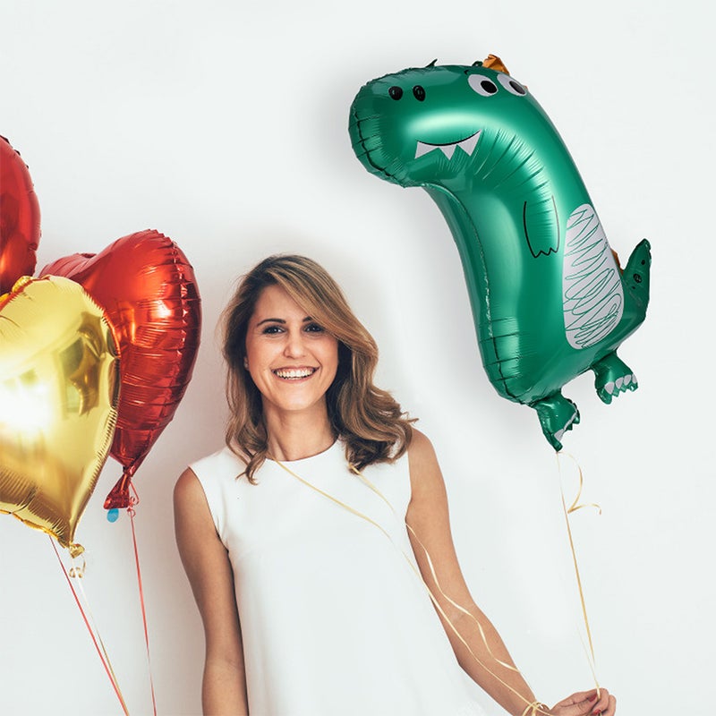 5pcs Dinosaur Balloon Aluminium Foil Balloon Child Birthday Party Decoration - Image 1