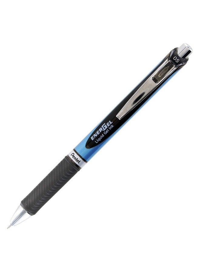Pentel Energel Rtx Retractable Liquid Gel Pen 0.5Mm Fine Line Needle Tip Black Ink (5) - Image 2