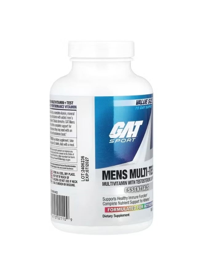جي أيه تي سبورت GAT Sport Mens Multi+Test – فيتامينات متعددة كاملة مع دعم التستوستيرون والطاقة، 150 قرصًا - Image 3