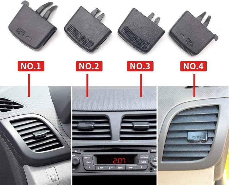 Vuzmode Car A/C Air Vent Grille Tab Clip Set - Image 5