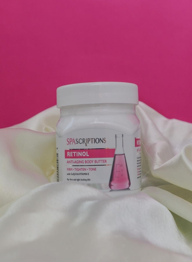 spascriptions زبدة الجسم المضادة للشيخوخة من سبا سكريبتشنز ريتينول، مع مضادات الأكسدة CoQ10 وفيتامين E، 16.9 أونصة - Image 5
