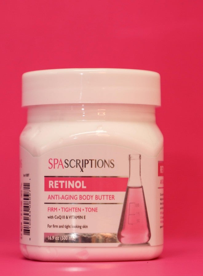 spascriptions زبدة الجسم المضادة للشيخوخة من سبا سكريبتشنز ريتينول، مع مضادات الأكسدة CoQ10 وفيتامين E، 16.9 أونصة - Image 2