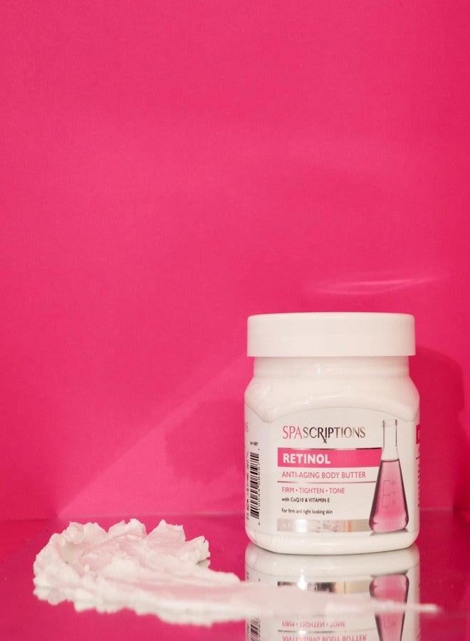 spascriptions زبدة الجسم المضادة للشيخوخة من سبا سكريبتشنز ريتينول، مع مضادات الأكسدة CoQ10 وفيتامين E، 16.9 أونصة - Image 3