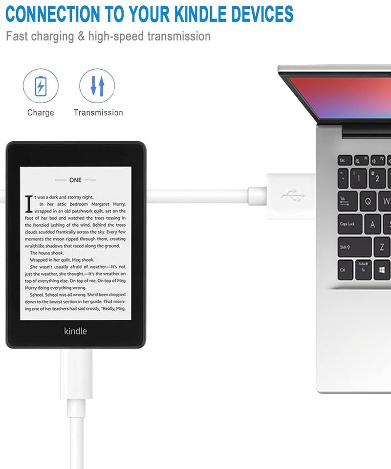 SCOVEE USB C Charger Cable for New Fire HD 8 HD 10 9th 10th 11th Generation 2019 2020 2021 Release Tablet & Kids Edition,Samsung Galaxy S10,BlackBerry key2,Keyone,Moto Z3 G6,LG G7,Type-C Kindle Charging Cord - Image 4