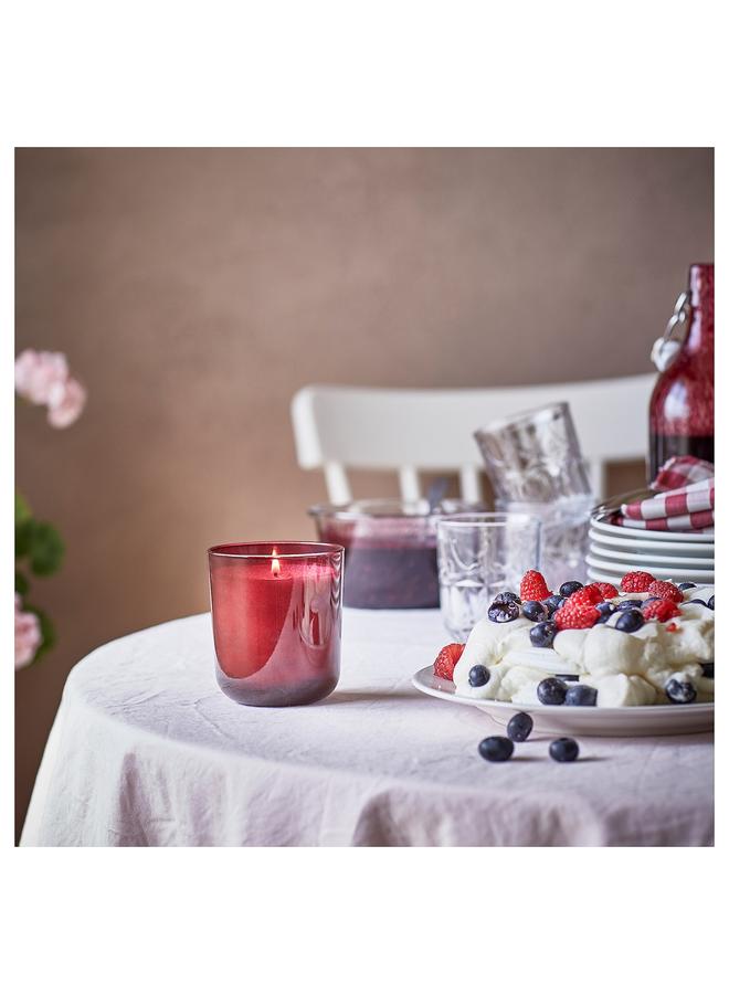 Zaboon Scented candle in glass, Berries/red, 50 hr - Image 3