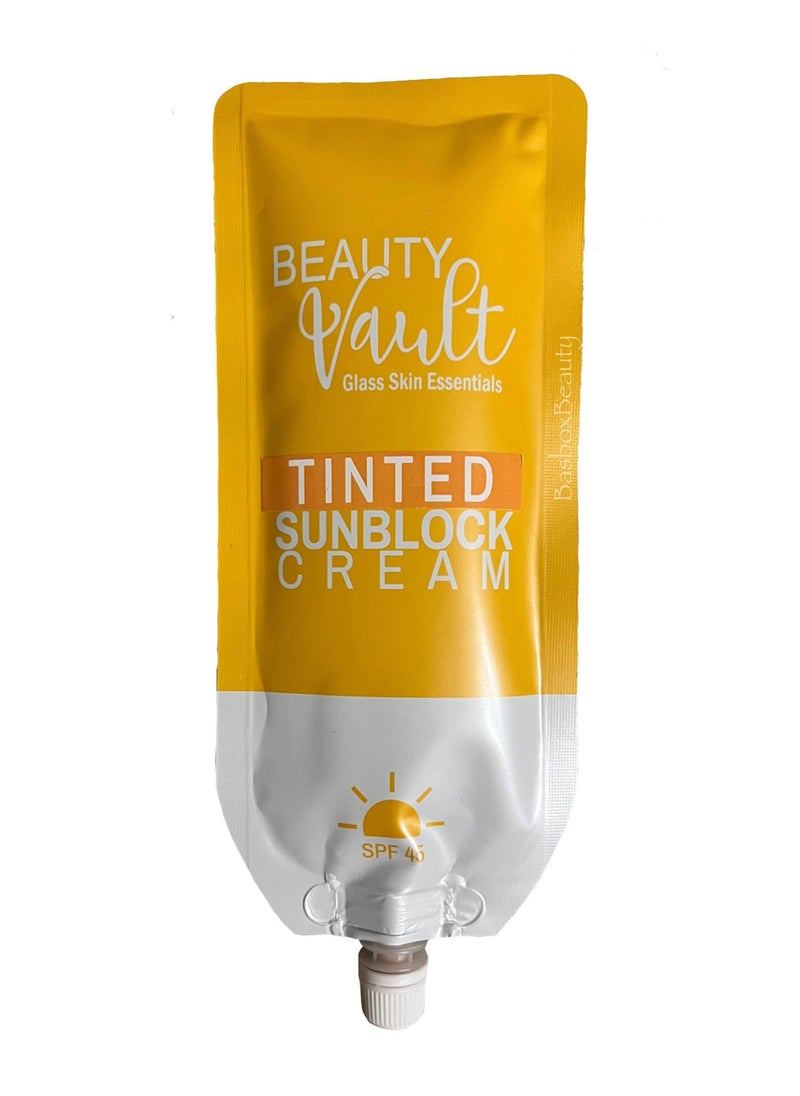 Beauty Vault - Tinted Sunblock SPF45 for Effortless Sun Protection and a Flawless Complexion, 50g. - Image 1