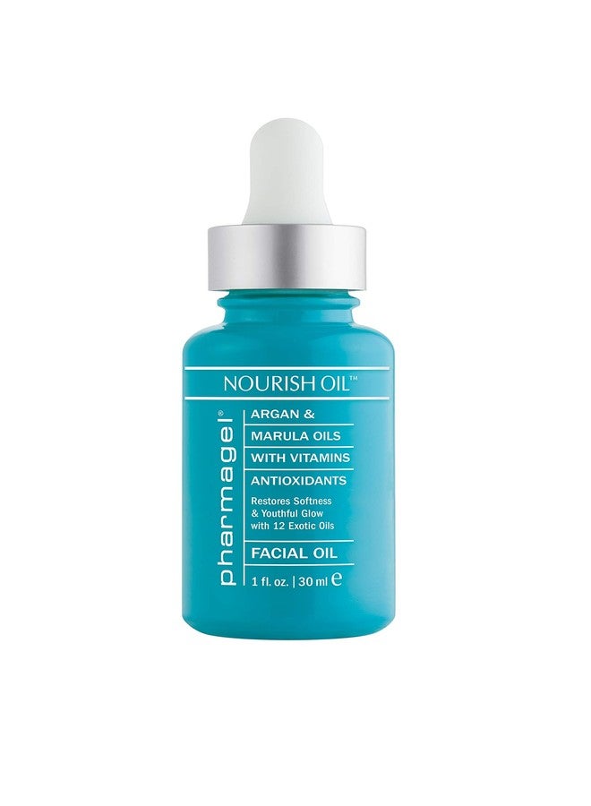 Pharmagel Nourish Facial Oil | Anti Aging Face Oil with 12 Exotic Oils including Avocado and Rosemary Seed | Dry Skin Relief | 1.0 fl. oz. - Image 2