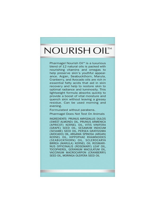 Pharmagel Nourish Facial Oil | Anti Aging Face Oil with 12 Exotic Oils including Avocado and Rosemary Seed | Dry Skin Relief | 1.0 fl. oz. - Image 5