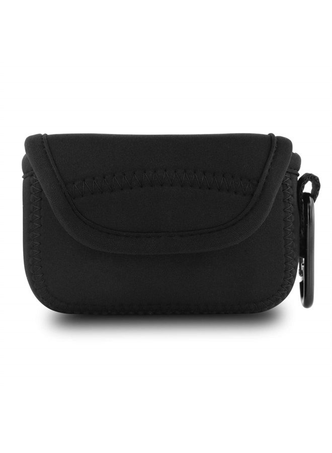 MegaGear 'Ultra Light' Neoprene Camera Case Bag with Carabiner for Canon PowerShot G7X, Canon PowerShot G7 X Mark II Cameras (Black)  - Image 5