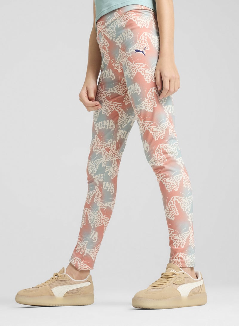 بوما بنطال ضيق Butterfly Vibe بخصر مرتفع للشباب - Image 1