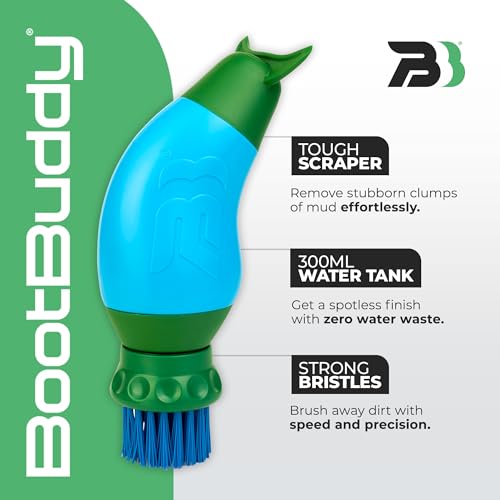 BootBuddy Shoe & Boot Cleaner Brush – Footwear Cleaning Kit for Hiking Boots, Golf Shoes, Football Boots, Running Shoes & Wellies – Cleans Mud, Dirt & Stains in Minutes – As Seen on Dragons’ Den - Image 3