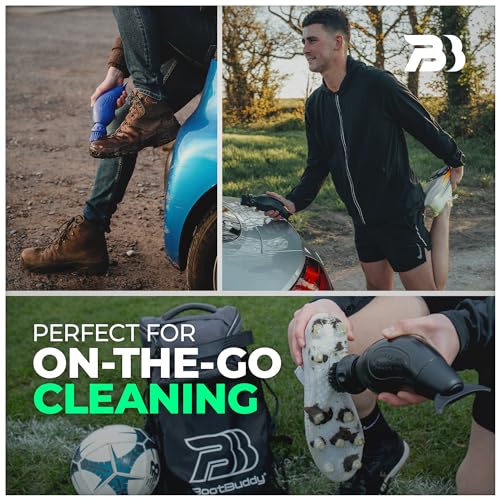 BootBuddy Shoe & Boot Cleaner Brush – Footwear Cleaning Kit for Hiking Boots, Golf Shoes, Football Boots, Running Shoes & Wellies – Cleans Mud, Dirt & Stains in Minutes – As Seen on Dragons’ Den - Image 2