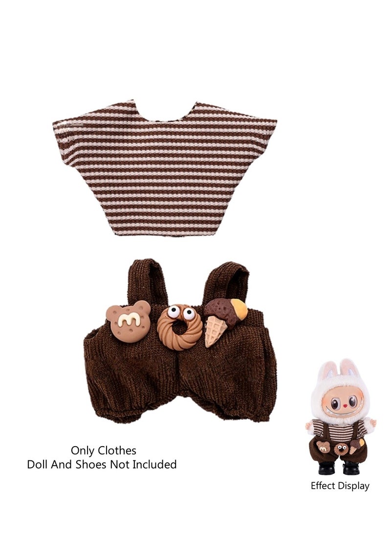 LABUBU 2-Piece Clothes for Labubu Outfit, Exquisite Accessories for Labubu,Cute Clothes Set for 17 cm Labubu Accessories,Labubu Clothes 