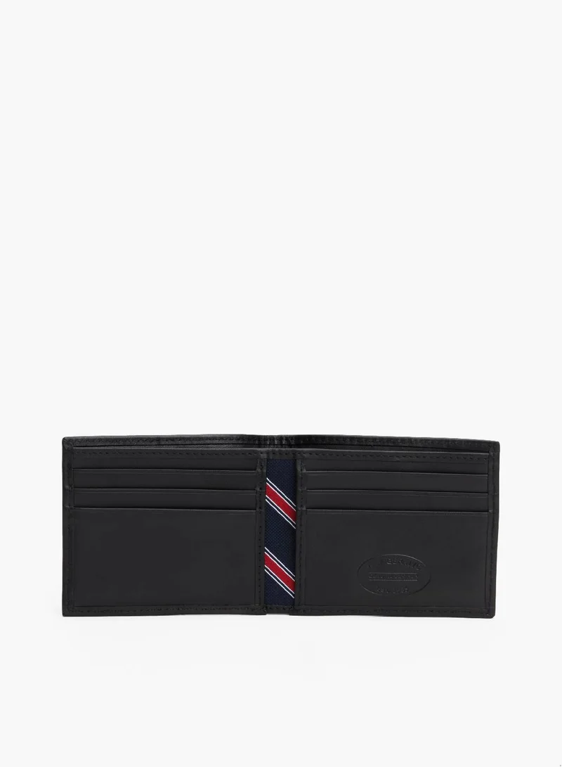 TOMMY HILFIGER Men's Small Bifold Wallet - Leather, Black