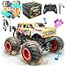 BEZGAR Monster Truck Toys Remote Control Monster Truck with Dancing Spins Lights Music 120 Remote Control Car for Boys 47 5 6 7 8 9 10 Year Old Boys Birthday Gifts Yellow - Image 2