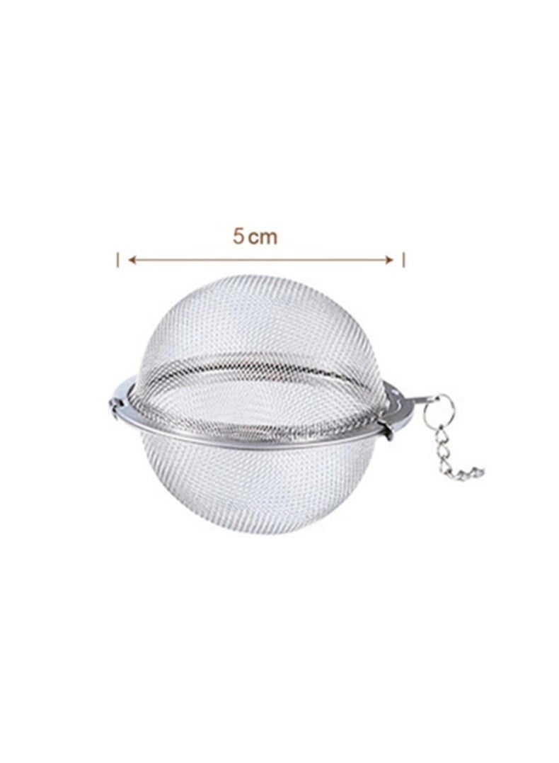 2pcs Stainless Steel Mesh Tea Ball 5CM Tea Strainers Teas Infuser Strainer Filters for Teas - Image 1
