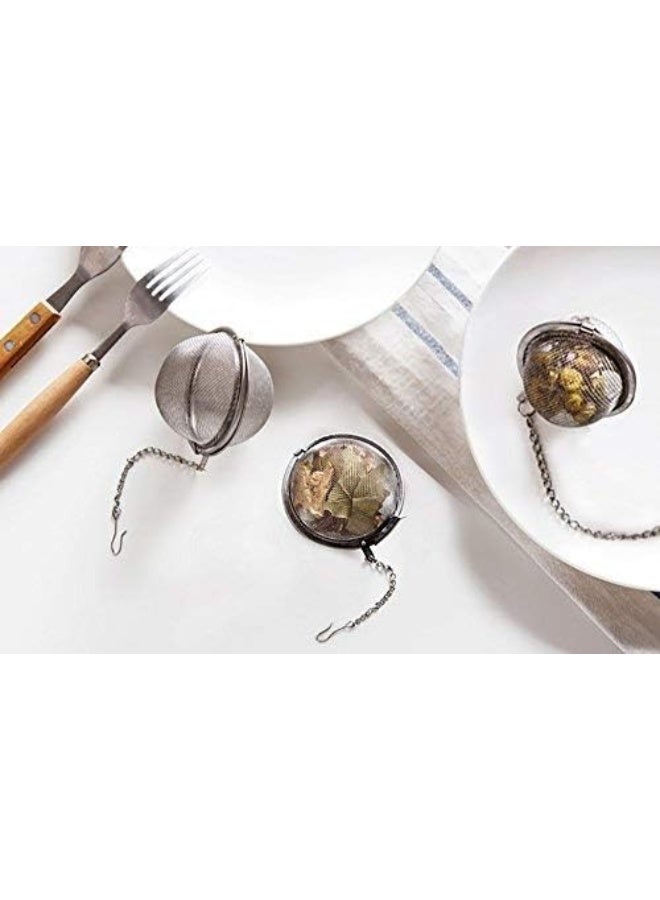 2pcs Stainless Steel Mesh Tea Ball 5CM Tea Strainers Teas Infuser Strainer Filters for Teas - Image 3