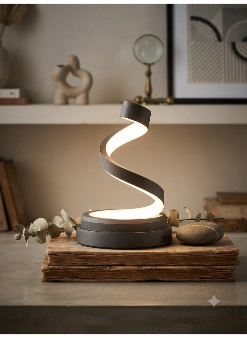 أباجورة ليد حلزونية مودرن، تصميم ديكوري عصري - Image 1