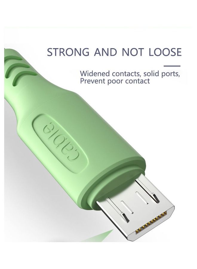 Micro-USB Charging Cable Green - Image 5